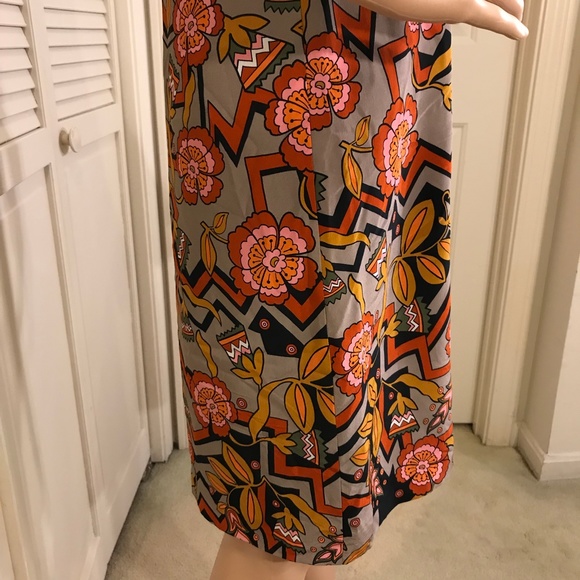 M by Missoni Floral Silk Shift Sleeveless Dress Size 8 - Picture 6 of 14